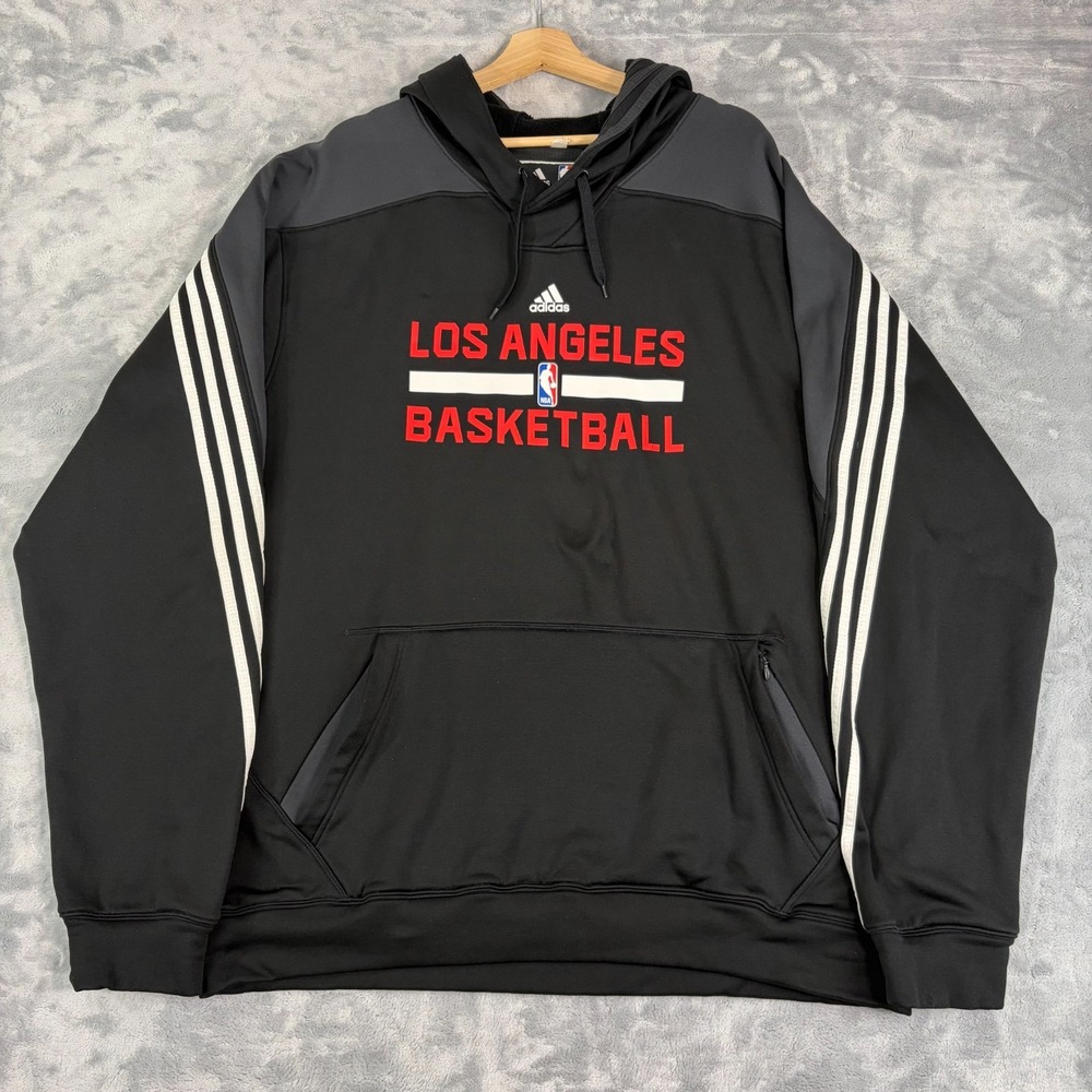 Adidas Los Angeles Clippers Team Issued Pullover Hoodie Mens 2XL Length +2